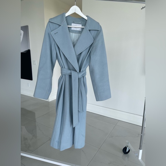 MaxMara Manuela Icon Blue Belted Coat - Picture 12 of 13
